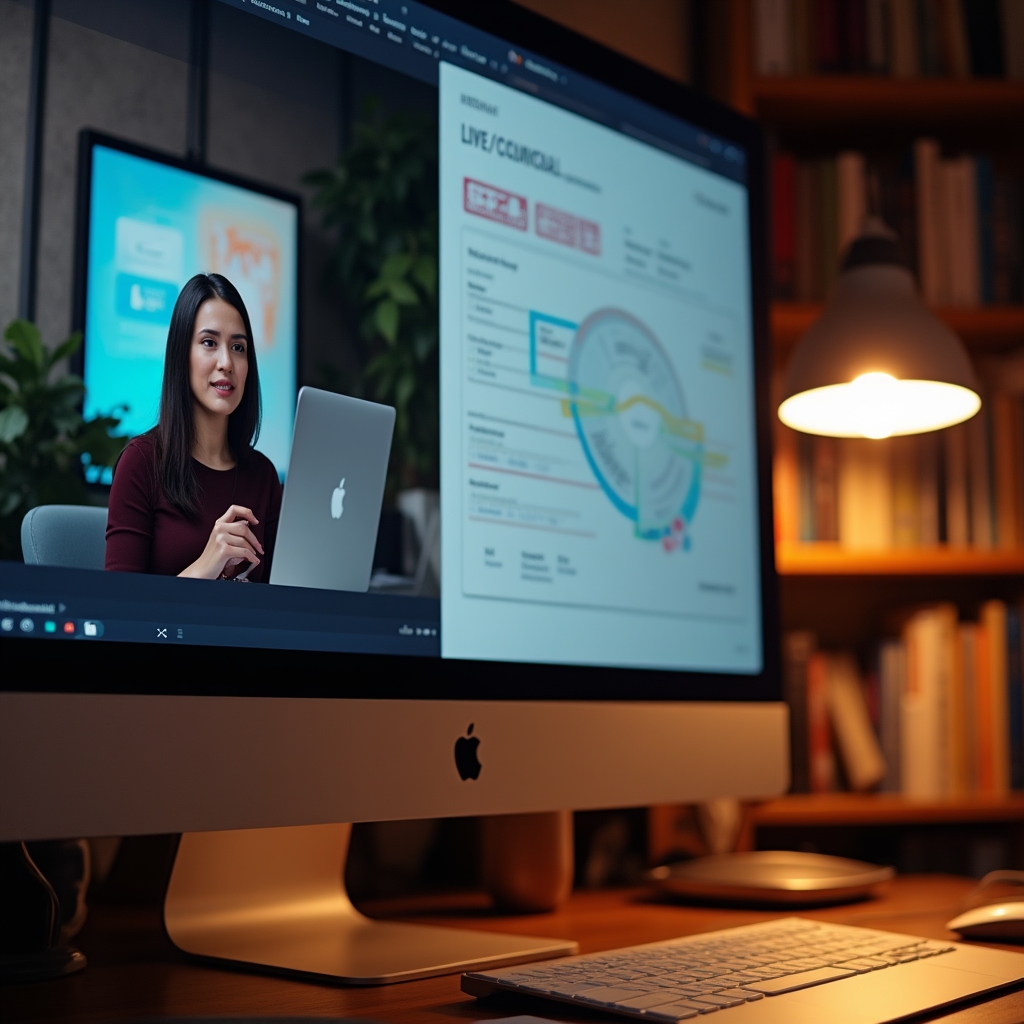 Вебинар по планированию бюджета на экране компьютера